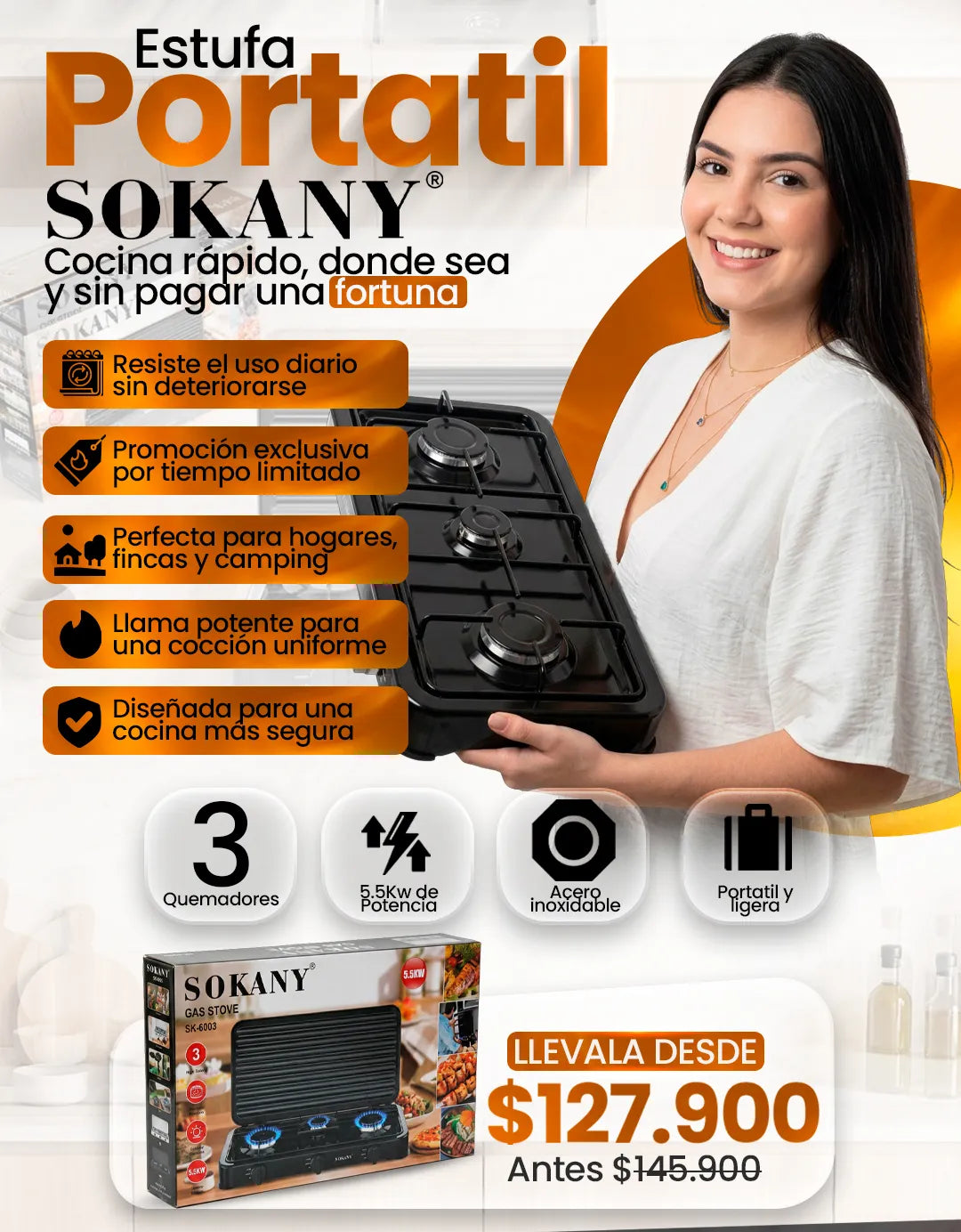 ESTUFA PORTATIL